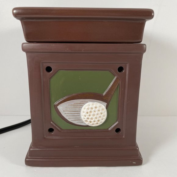 Scentsy Fore Golf Theme Wax Warmer RETIRED Golf Wax Warmer Full Size Fathers Day - Picture 2 of 11
